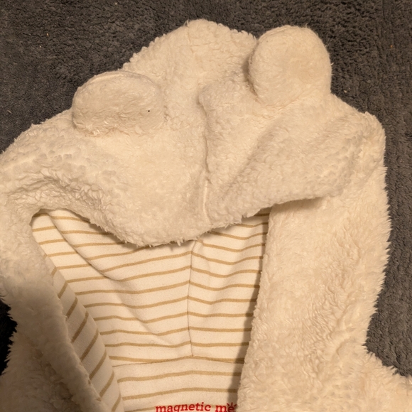 Magnetic Me Cream and White Baby Jacket - Picture 4 of 7